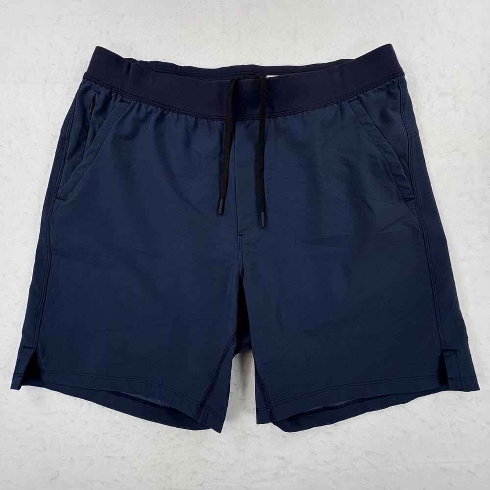 Public Rec Flex Shorts Mens 34 Navy Blue 7” Stretch Athletic Performance Golf